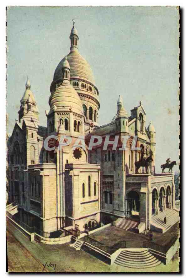 CPA Paris Ensemble de la Basilique du Sacre Coeur 