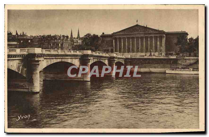 CPA Paris La Chambre des Deputes et le Pont de la Concorde 