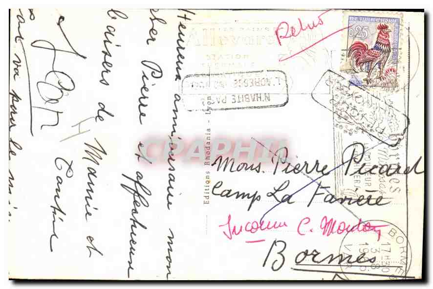 CPA Les courageux  — Rückseite