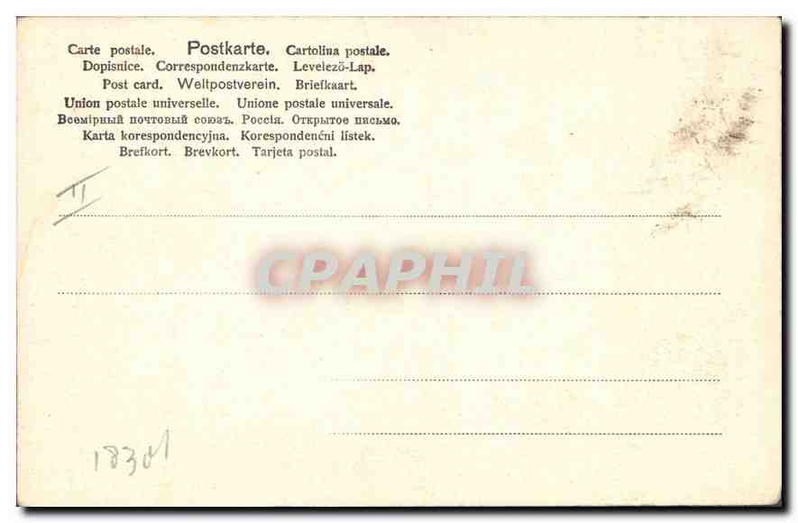 CPA Femme — Rückseite