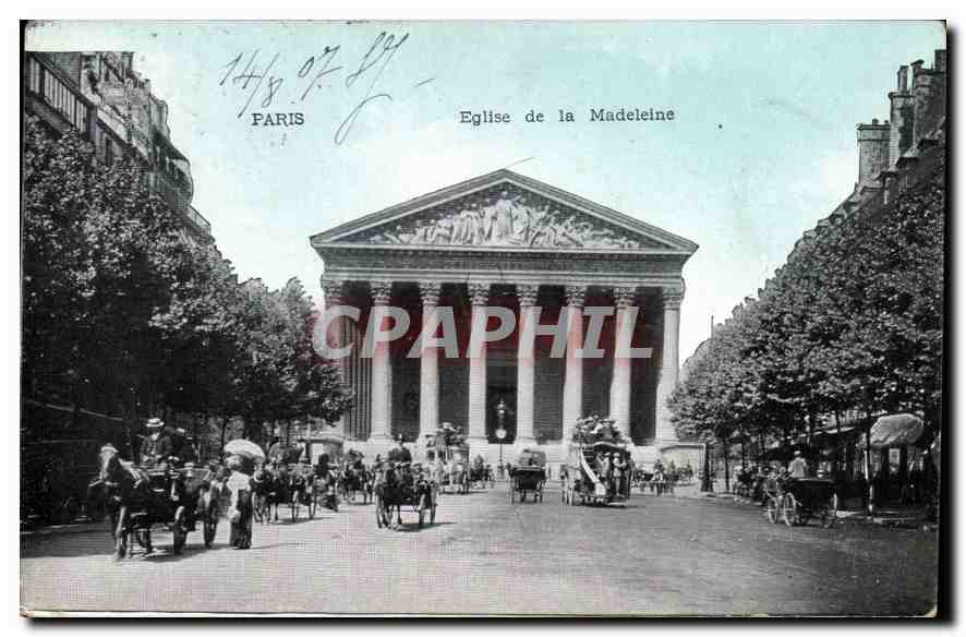 CPA Paris Eglise de la Madeleine 