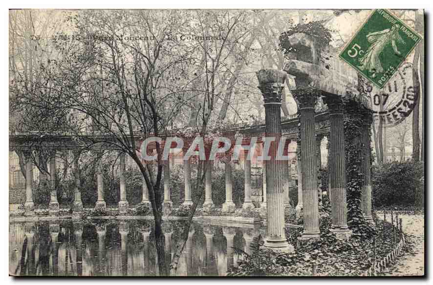 CPA Paris Parc Monceau La colonnade