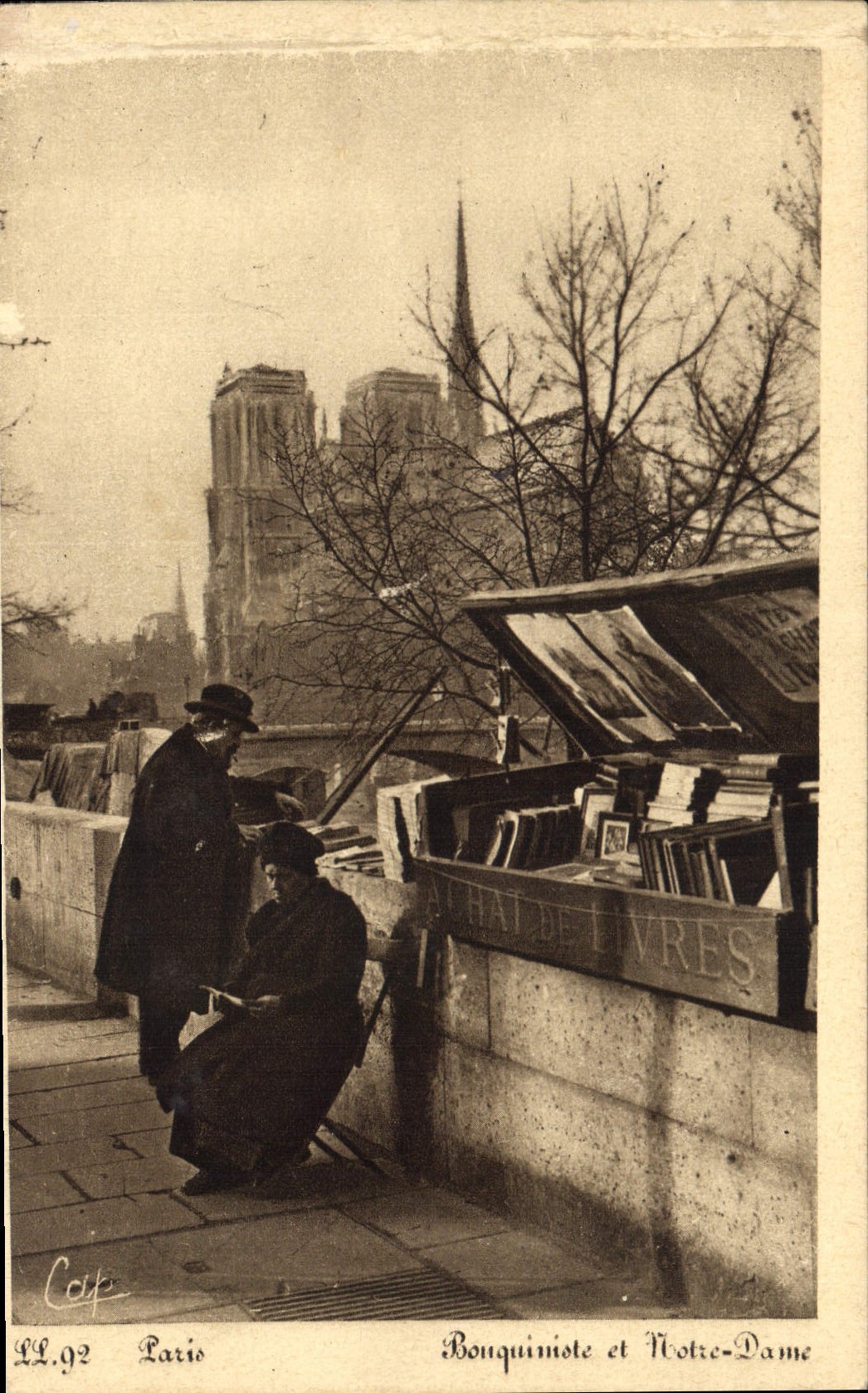 CPA Paris Bouquiniste et Notre Dame 