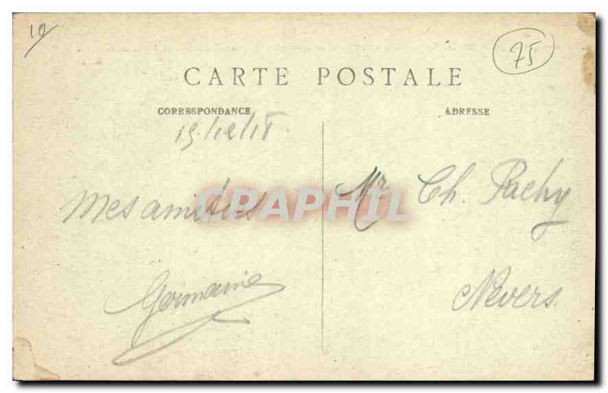 CPA Paris Pont Alexandre III  — Rückseite