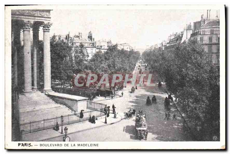 CPA Paris Boulevard de la Madeleine 