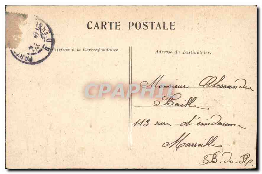 CPA Paris Boulevard de la Madeleine  — Verso