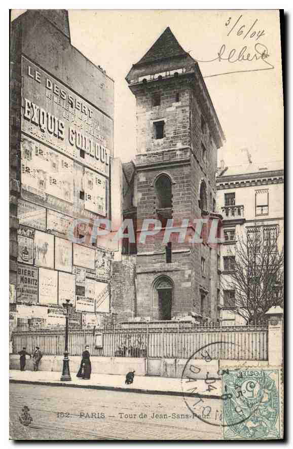 CPA Paris Tour de Jean Sans Peur 