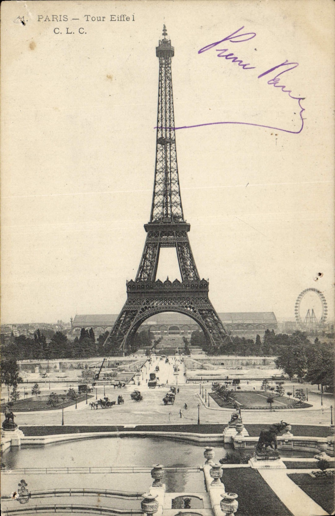 CPA Paris Tour Eiffel 