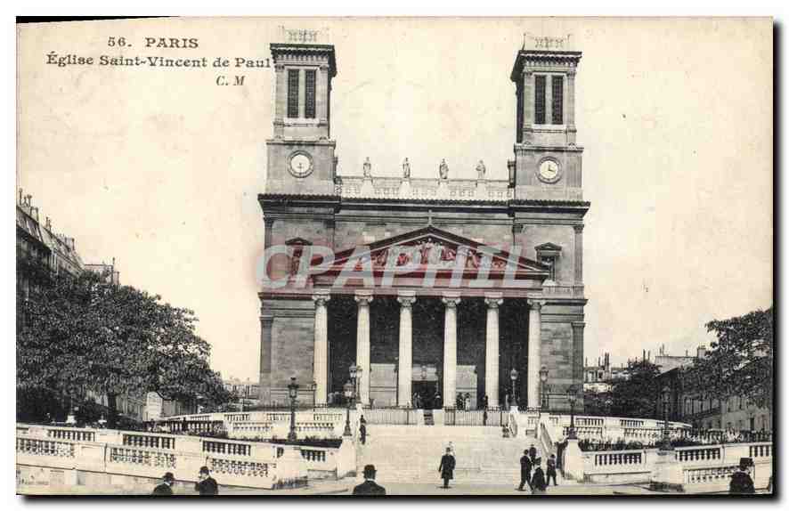 CPA Paris Eglise Saint Vincent de Paul 