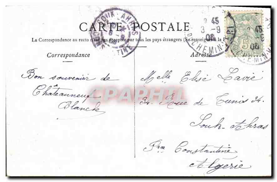 CPA Paris la Grille du Parc Monceau  — Rückseite