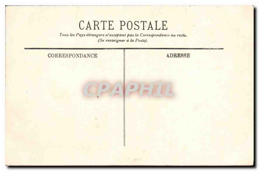 CPA Paris l'Hotel des Invalides le Tombeau de Napoleon Ier le Sacophage  — Rückseite