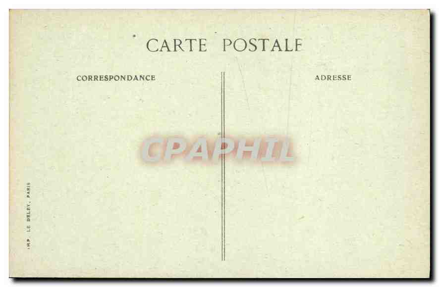 CPA Paris le Pantheon et la statue de Jean Jacques Rousseau  — Rückseite