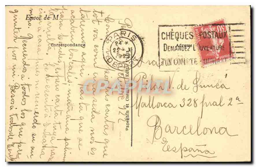 CPA Paris La Madeleine  — Rückseite