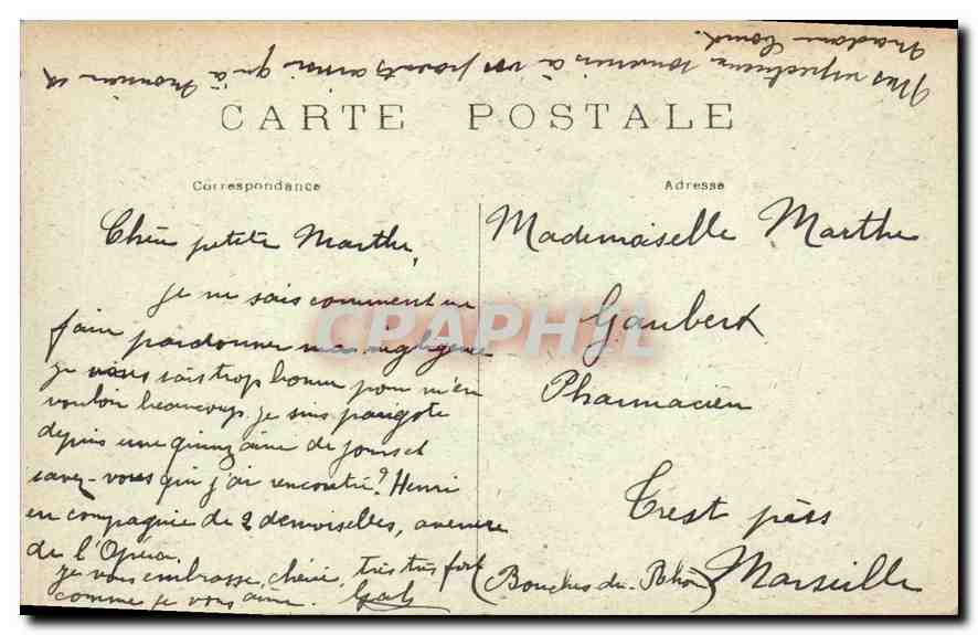 CPA Paris la Madeleine et les Grands Boulevards  — Verso