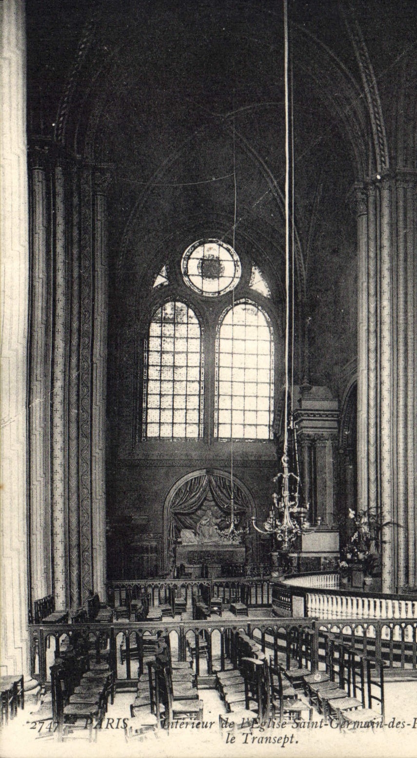 CPA Paris Interieur de l'eglise Saint Germain des Pres le Transept 