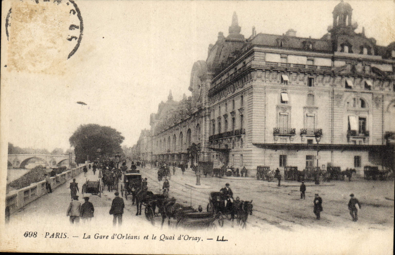 CPA Paris la Gare d'Orleans et le Quai d'Orsay 