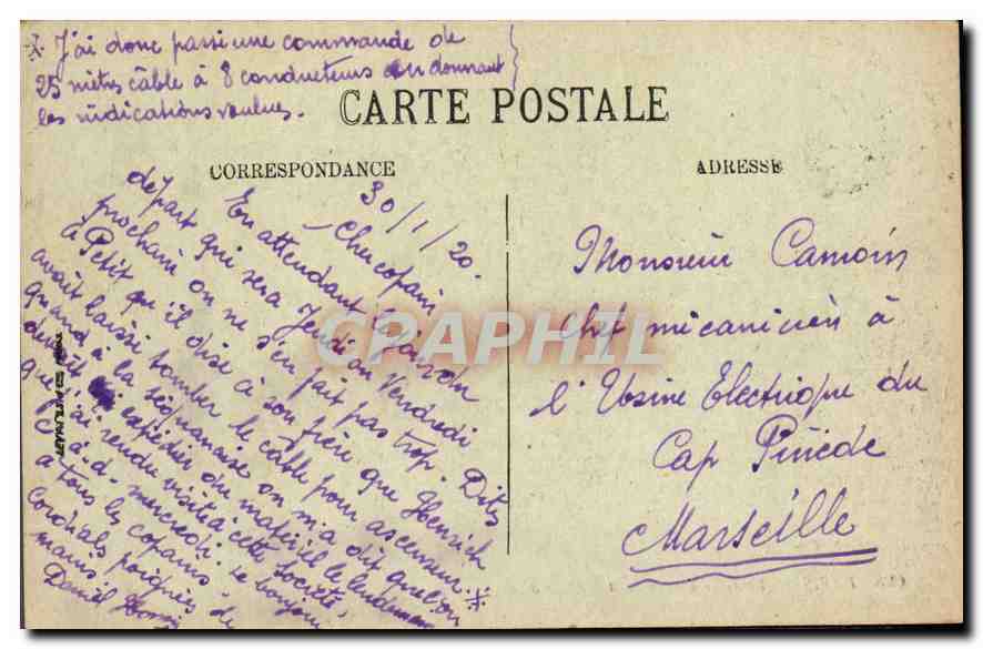 CPA Paris la Gare d'Orleans et le Quai d'Orsay  — Rückseite