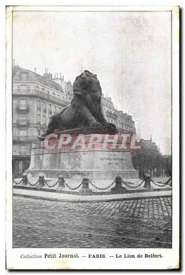 CPA Collection Petit Journal Paris le Lion de Belfort 