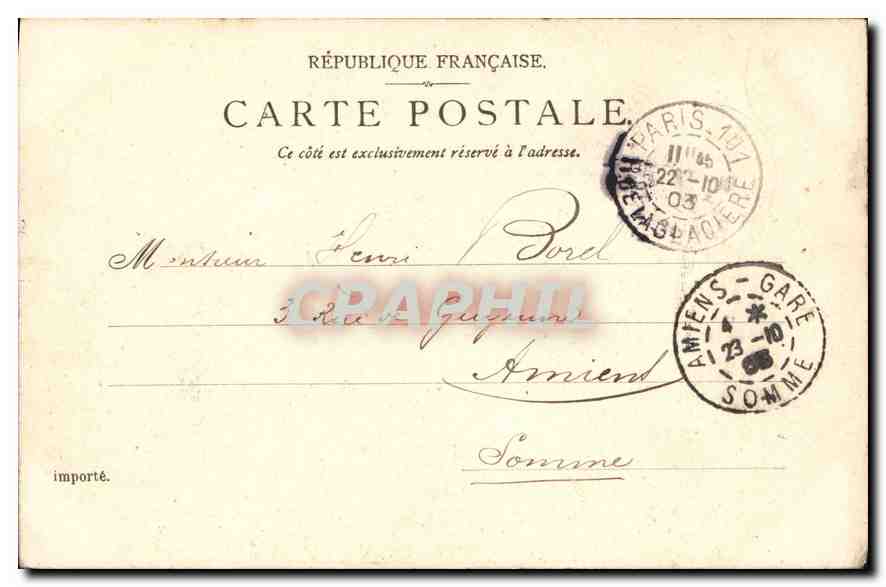 Notre-Dame, vue de côté — Paris — Éditeur R.S. & D. Erika 138, P. M. phot. — Verso