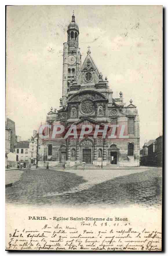 CPA Paris Eglise Saint Etienne du Mont 