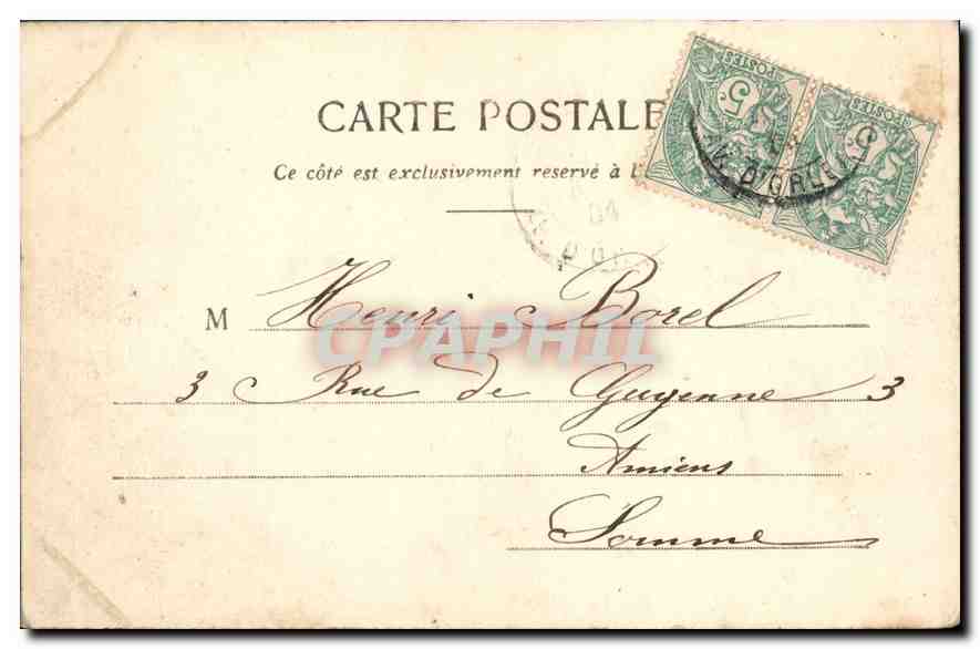 CPA Paris le Jardin des Tuileries et la Rue de Rivoli  — Rückseite