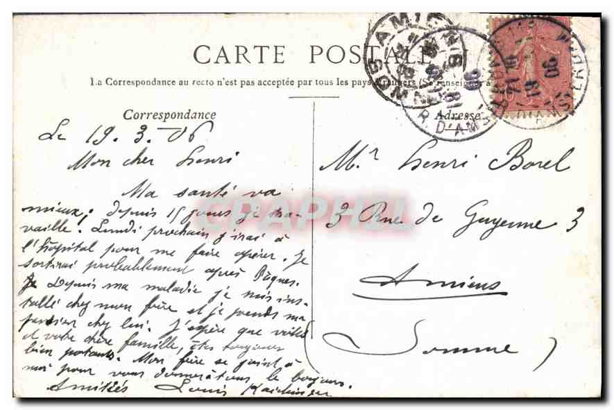 CPA Paris les Arts Metiers et la Rue Reaumur  — Verso