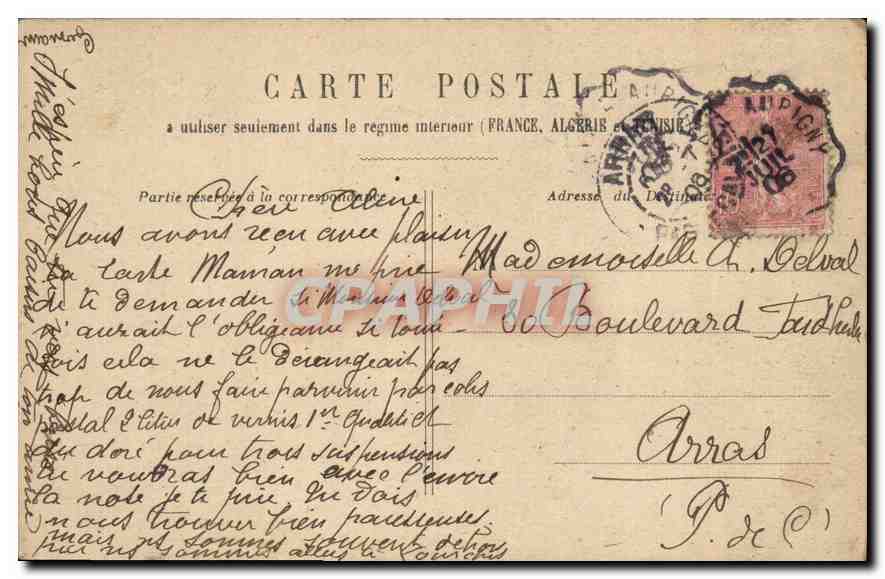 CPA Paris la Conciergerie  — Rückseite