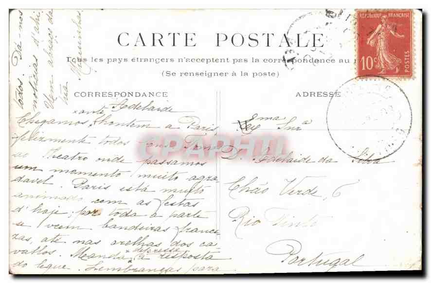 CPA Paris Bois de Boulogne la Cascade  — Verso