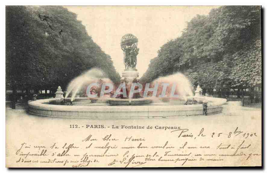 CPA Paris la Fontaine de Carpeaux 