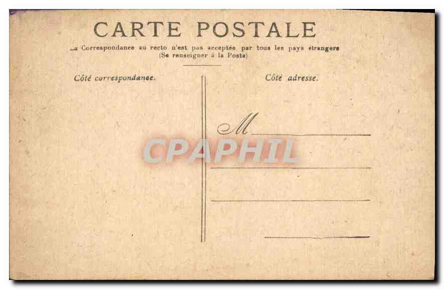 CPA Paris Les Invalides  — Rückseite