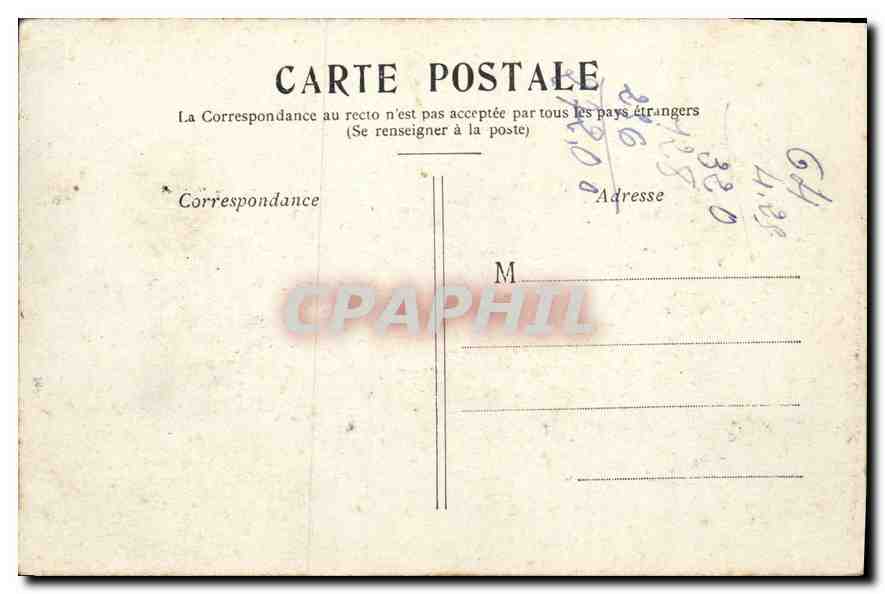 CPA Paris la Bourse  — Rückseite