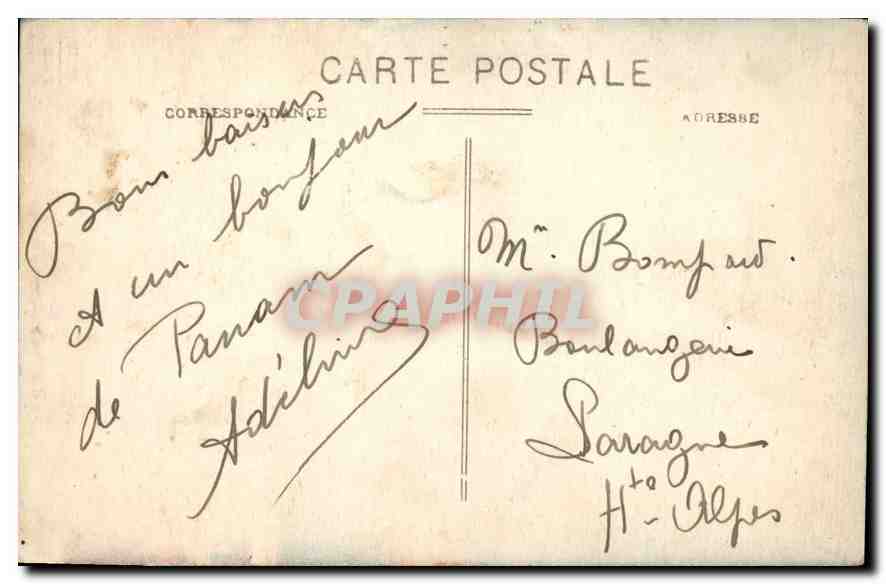 CPA Paris Notre Dame  — Verso