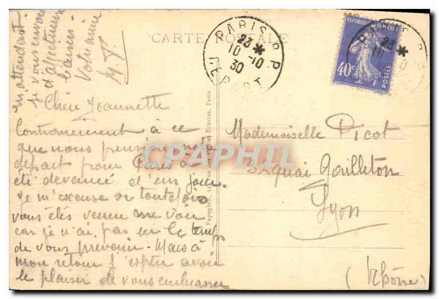 CPA Paris l'Arc de Triomphe du Carrousel  — Rückseite
