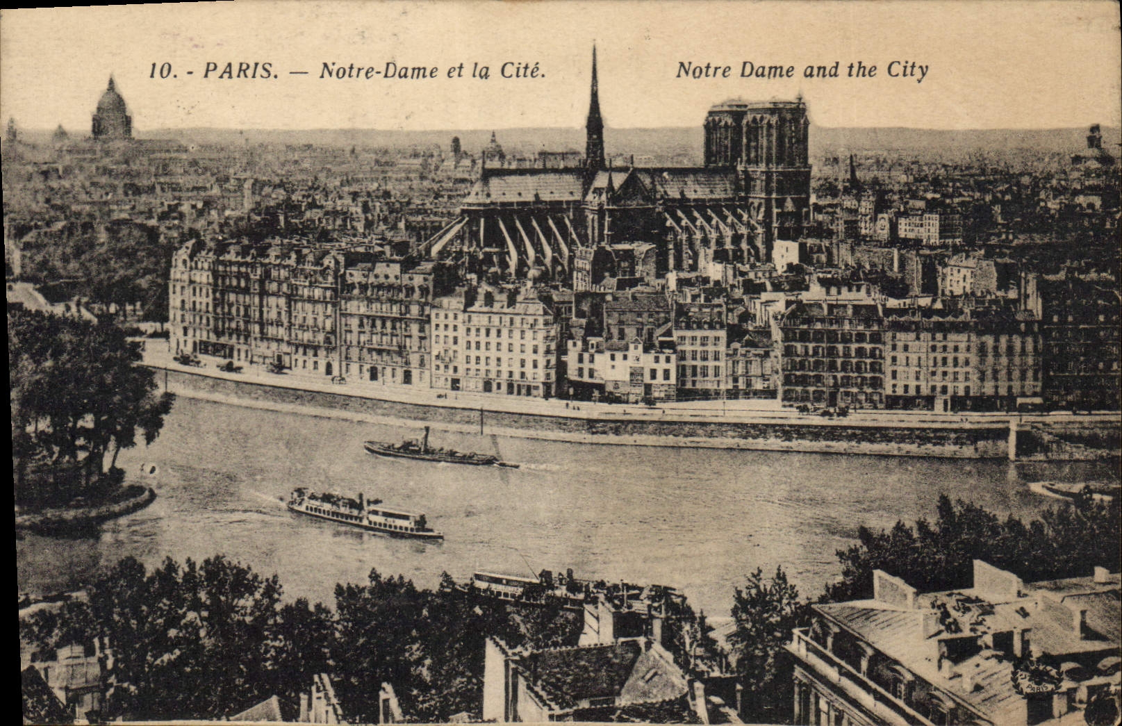 CPA Paris Notre Dame et la Cite 