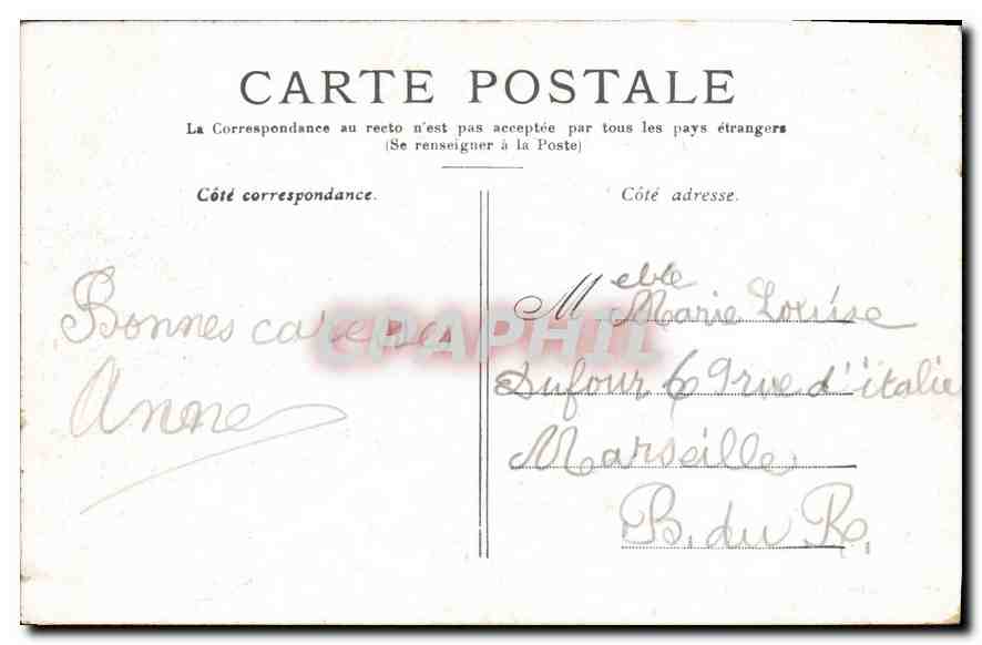 CPA Paris la Place du Palais Royal  — Rückseite
