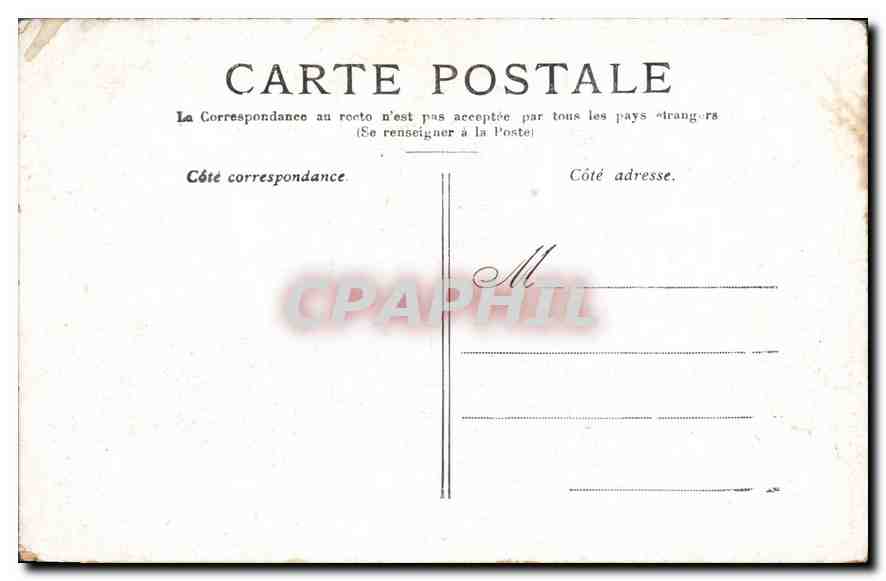 CPA Paris la Cour du Carrousel  — Verso