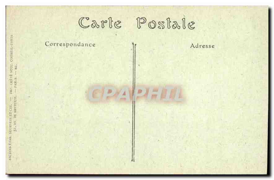 CPA Paris le Parc des Buttes Chaumont  — Rückseite