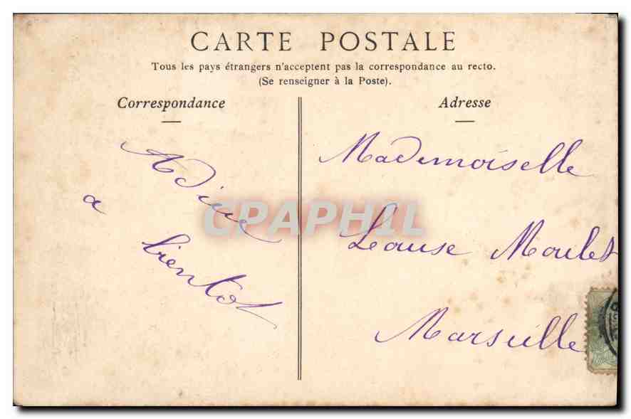 CPA Paris Hotel des Invalides le Tombeau de Napoleon Ier  — Rückseite