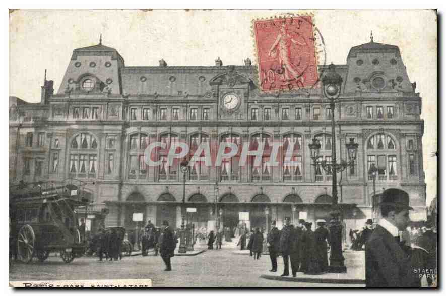 CPA Paris Gare Saint Lazare 