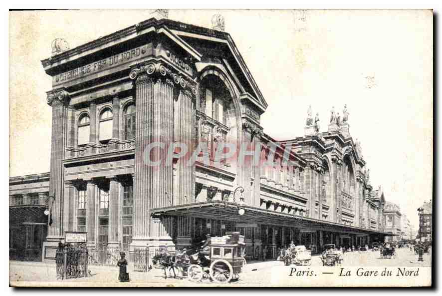 CPA Paris la Gare du Nord 