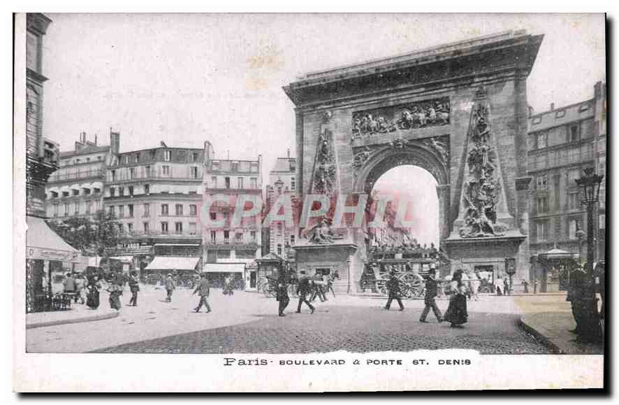 CPA Paris Boulevard Porte St Denis 