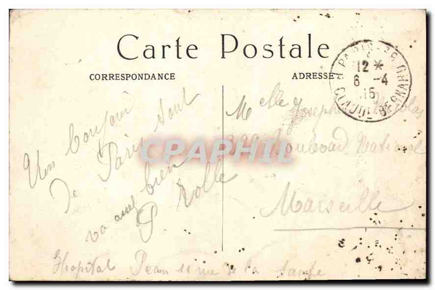 CPA Paris Pont et Place de la Concorde  — Verso