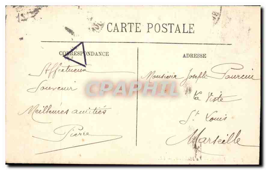 CPA Paris la Madeleine  — Verso