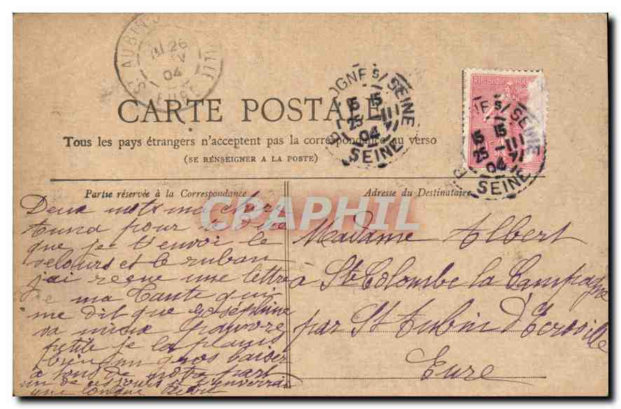 CPA Collection de petit Journal Paris Saint Germain l'Auxerrois  — Verso