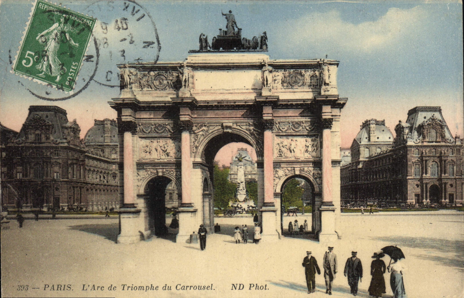 CPA Paris l'Arc de Triomphe du Carrousel 