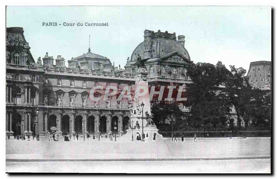 CPA Paris Cour du Carrousel 