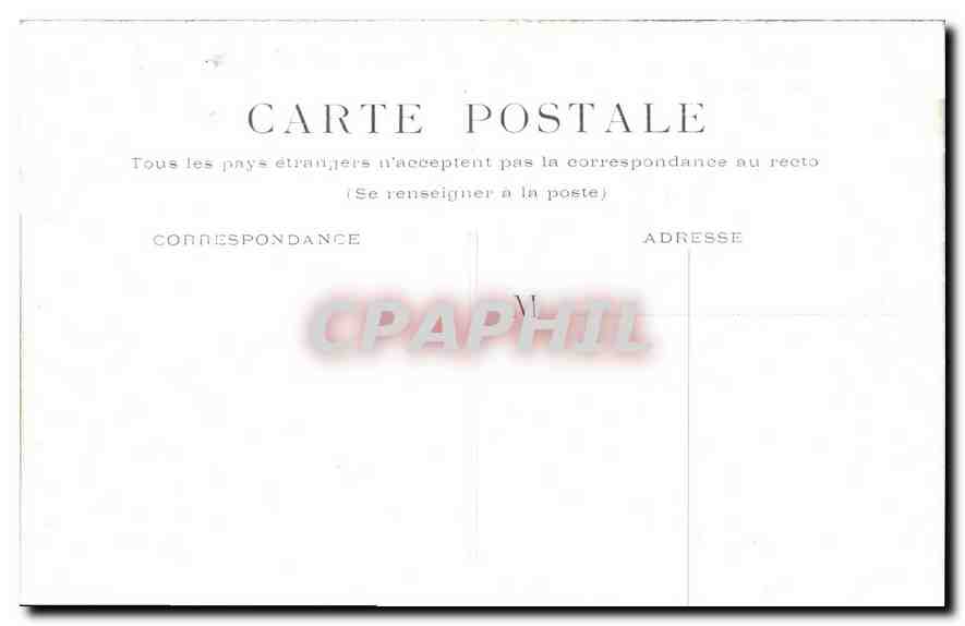 CPA Paris Cour du Carrousel  — Verso