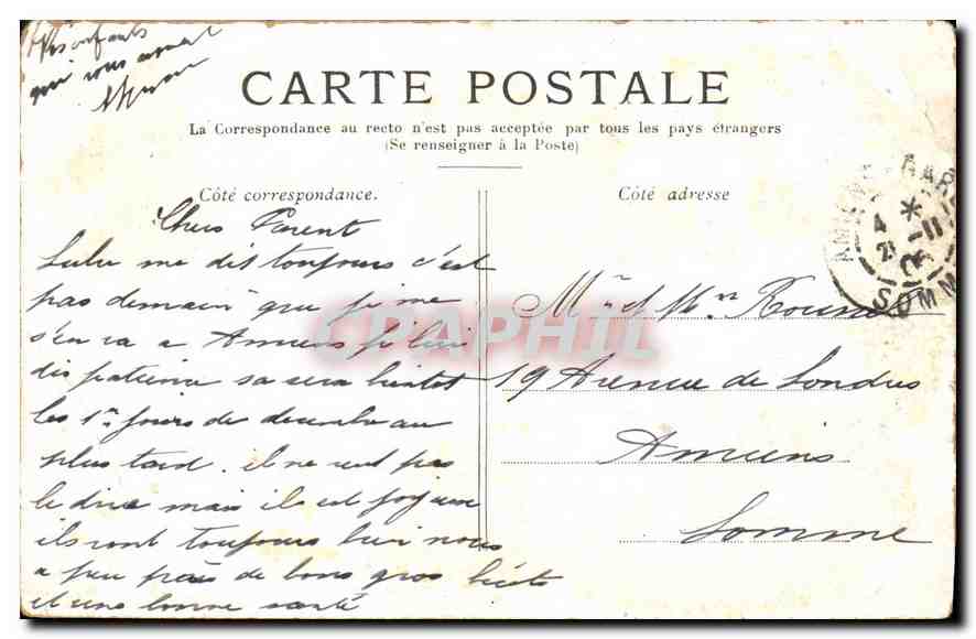 CPA Paris Palais Royal  — Rückseite