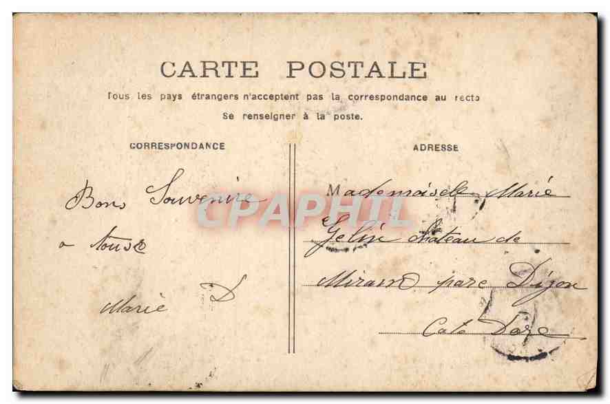 CPA Paris Pantheon  — Rückseite