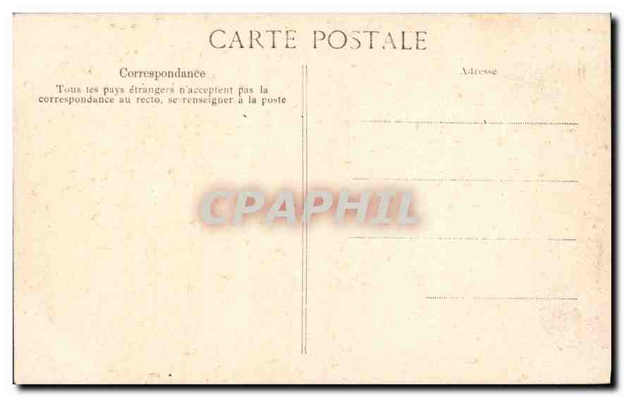 CPA Paris le Pantheon le Penseur de Rodin  — Rückseite